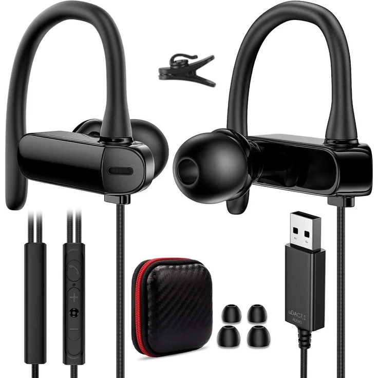 TOPAUX USB-Headset, Over-Ear Kopfhörer mit Mikrofon für PC und Laptop – Ergonomisches Design, ideal für Online-Meetings, Gaming und klare Kommunikation
