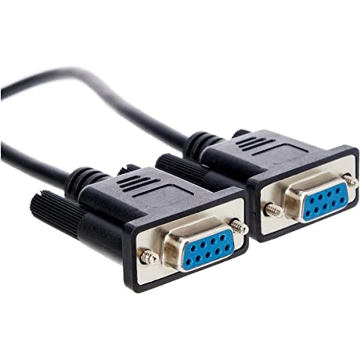 StarTech.com DB9 RS232 Serial Null Modem Cable - Nullmodemkabel - DB-9 (W) - DB-9 (W) - 1,0m - geformt, Flügelschrauben - Schwarz (SCNM9FF1MBK) – Bild 2