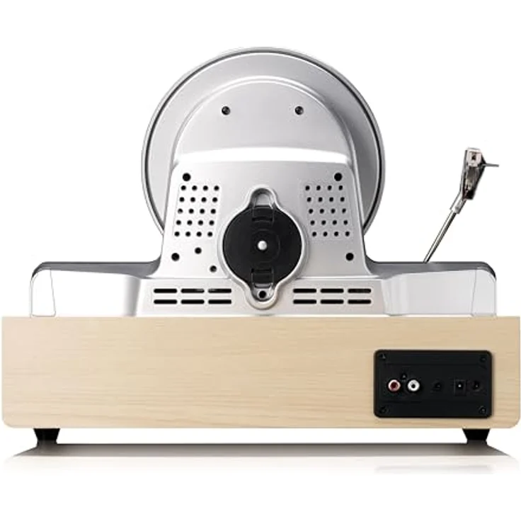 Lenco LSA-071SI - Vertikaler Plattenspieler mit Bluetooth® und eingebauten Lautsprechern - Silber – Bild 5