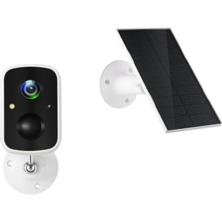 Technaxx Solar Outdoor IP-Kamera TX-244 mit Bewegungsmelder & eingebauter Batterie - 4 MP FullHD-Videoauflösung Überwachungskamera Aussen WiFi, IP65, Nachtsicht, Betrachtungswinkel 110° – Bild 1