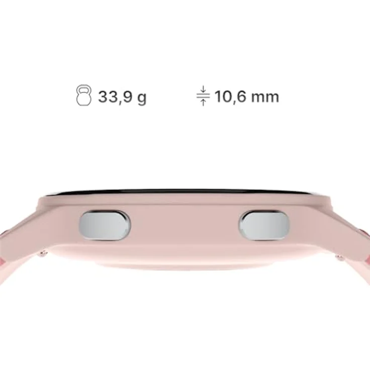 Forever Smartwatch JW-600, AMOLED-Display, IP67 wasserfest, Gesundheitsüberwachung, Powder Pink – Bild 9