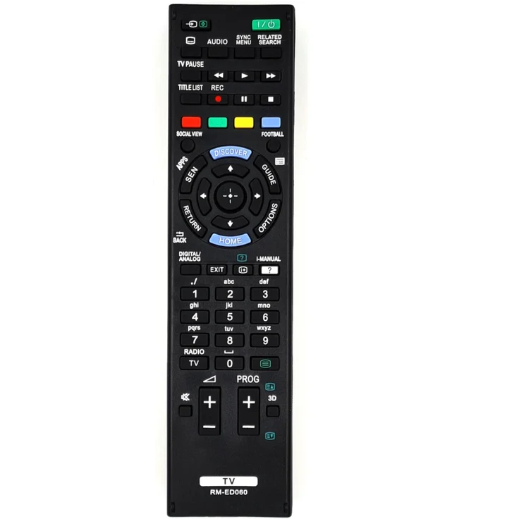 Alltro Ersatz Fernbedienung für SONY TV KDL-32RE403 | KDL-32RE405 | KDL-32V4710, Reichweite bis 10 m, AAA-Batterien, kompakte Maße 15 x 4.8 x 2 cm, leicht 54 g