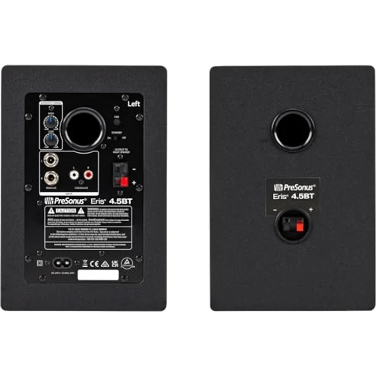 Presonus Eris 4.5BT, Bluetooth Lautsprecher 2nd Gen, 50 W, schwarz mit Boxenständern, 1 Paar – Bild 3