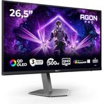 AOC AG276QKD2 26,5 Zoll WQHD Gaming-Monitor, 500Hz, 0,03ms, G-Sync, FreeSync, HDR500, Höhenverstellung, Lautsprecher, Schwarz/Dunkelgrau