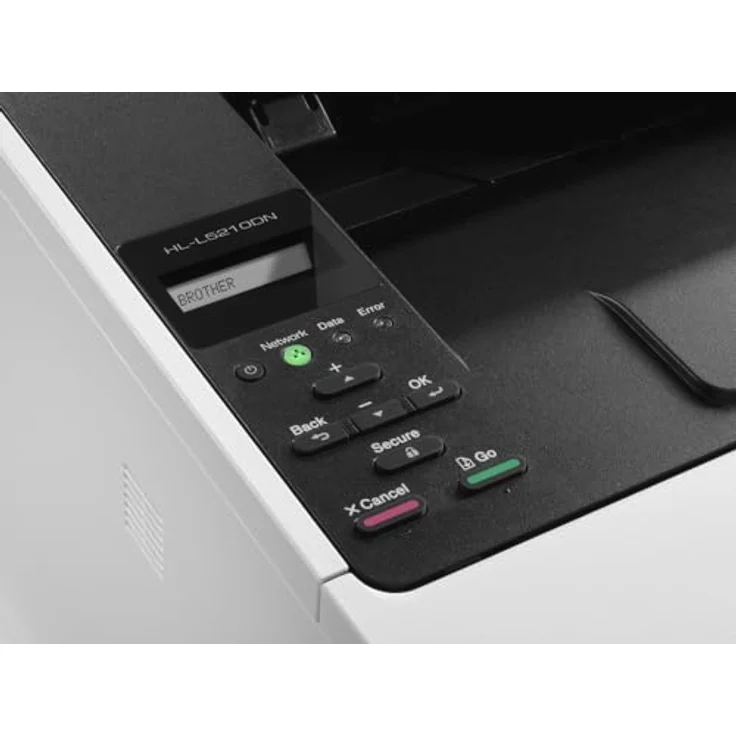 Brother HL-L5210DN Laserdrucker schwarz weiß (A4, 48 Seiten/Min., 1.200x1.200 DPI, LAN, Duplex, 250 Blatt Papierkassette) weiß/grau – Bild 4