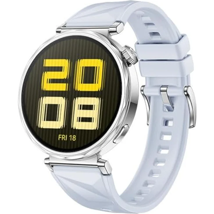 GIOPUEY Armband für Huawei Watch GT 6/GT 5 41mm/5 Pro 42mm, Weiches silikon Armband [Verschleißfest] [Atmungsaktiv] - Light Blue – Bild 1