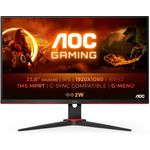 AOC Gaming 24G2SPU - 24 Zoll FHD Monitor, 165 Hz, 1 ms, FreeSync Premium, schwarz/rot