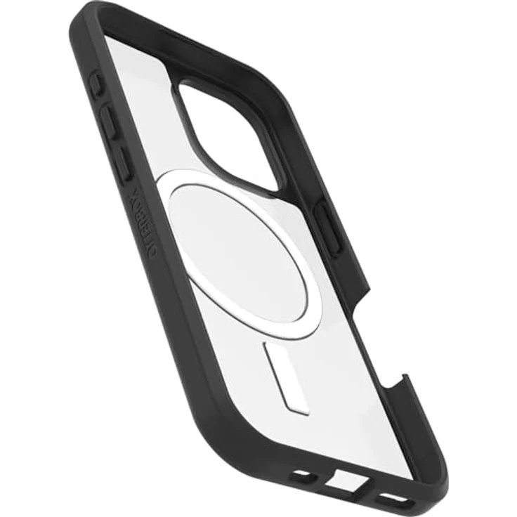 OtterBox React MagSafe Schutzhülle für iPhone 16, Schwarz / Transparent / Schwarz, Ultradünn, Hartschale mit weichem Griffrand – Bild 4