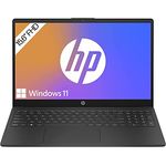 HP Laptop | 15,6 Zoll (39,6 cm) FHD IPS Display | AMD Ryzen 5 7520U | 8 GB LPDDR5-5500 MHz RAM | 256 GB SSD | AMD Radeon-Grafik | Windows 11 Home | QWERTZ Tastatur | schwarz | mit HP Fast Charge