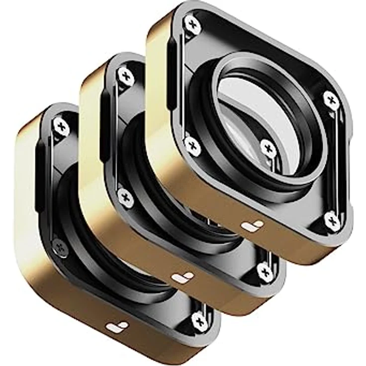 PolarPro - GoPro Hero 9, 10, 11 & 12-3er-Pack - Mist(1/4) - BlueMorphic - SilverMorphic - CinemaSeries Glass - Nebelstreuung und kreative Streifen – Bild 2