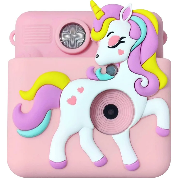 Denver KPC-1363RO ROSE Sofortbildkamera, 20 Megapixel mit Thermodruckfunktion und Selfie-Objektiv, rosa/weiß