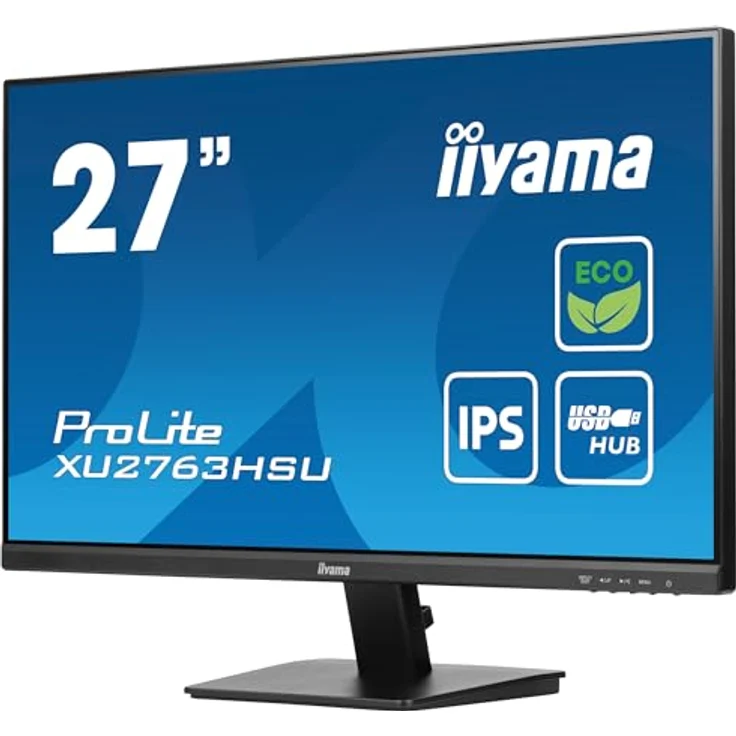 iiyama ProLite XU2763HSU-B1 27" IPS LED-Monitor Full-HD 100Hz HDMI DP USB3.2 FreeSync Energieklasse B schwarz – Bild 3