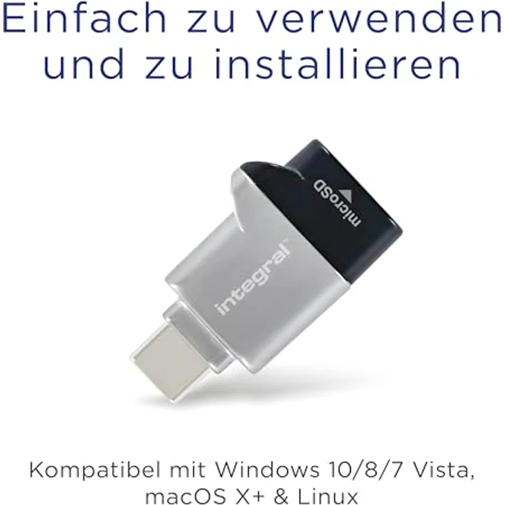 Integral Micro SD Kartenleser USB 3.0-USB C Typ C OTG Speicherkartenadapter für Micro SD, microSDHC, microSDXC – Bild 6