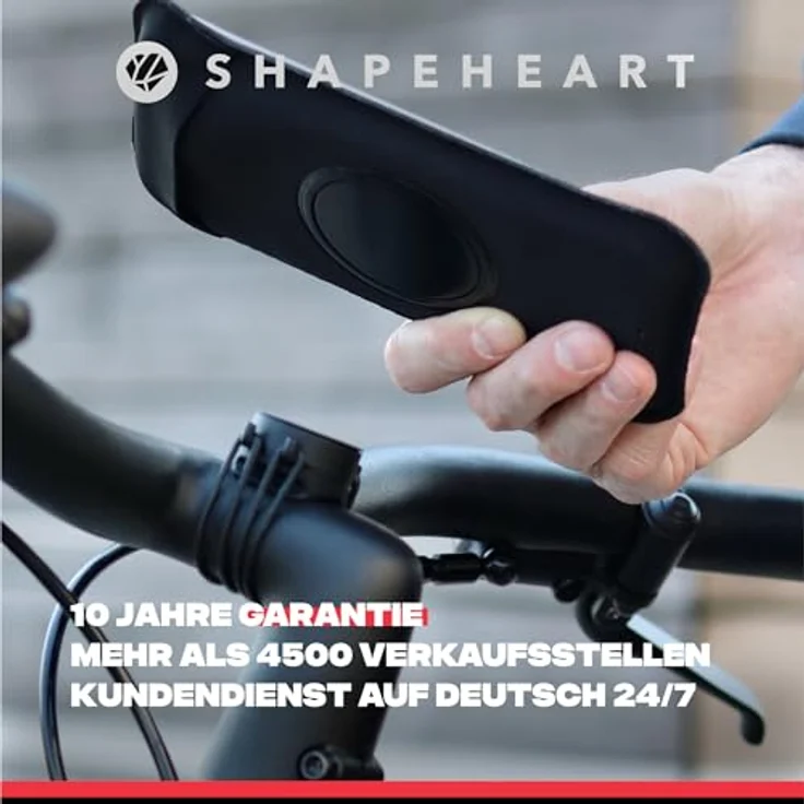 Shapeheart Magnetic Bike Mount 6.5", Smartphone Halterung für Lenker, schwarz – Bild 6