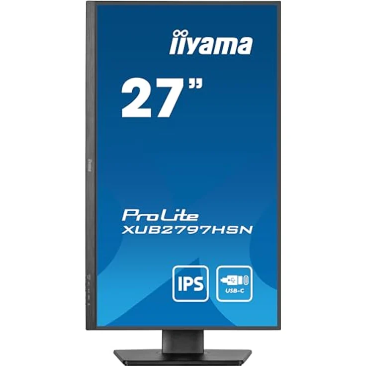 iiyama Prolite XUB2797HSN-B2 27" IPS LED-Monitor Full-HD 100Hz USB-C Dock 65W LAN schwarz – Bild 4