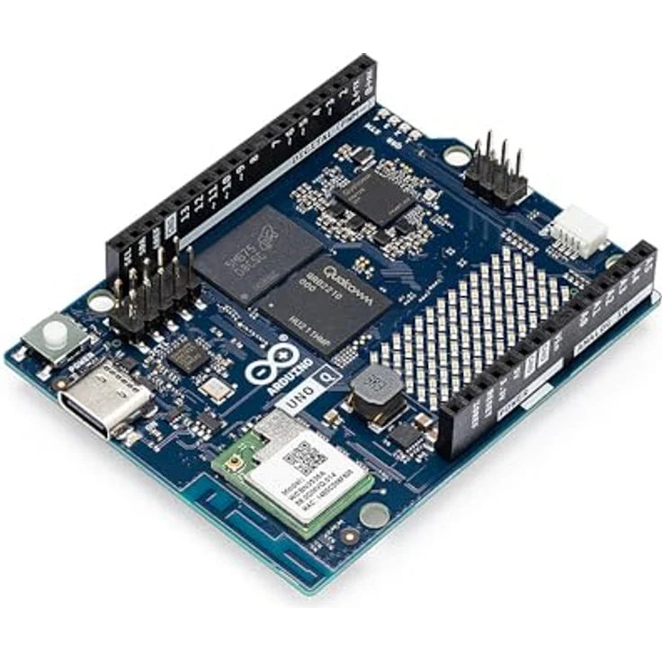 Arduino UNO Q [ABX00162], Hybrid Board mit Qualcomm Dragonwing QRB2210 & STM32U585, AI Vision, Voice, IoT, Linux Debian OS, 2 GB RAM, 16 GB eMMC, Wi-Fi 5, USB-C – Bild 1