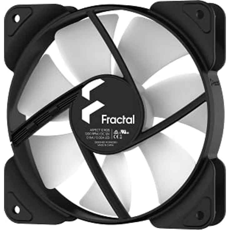 Fractal Design Aspect 12 RGB Black Frame Gehäuselüfter, schwarz-weiß – Bild 4