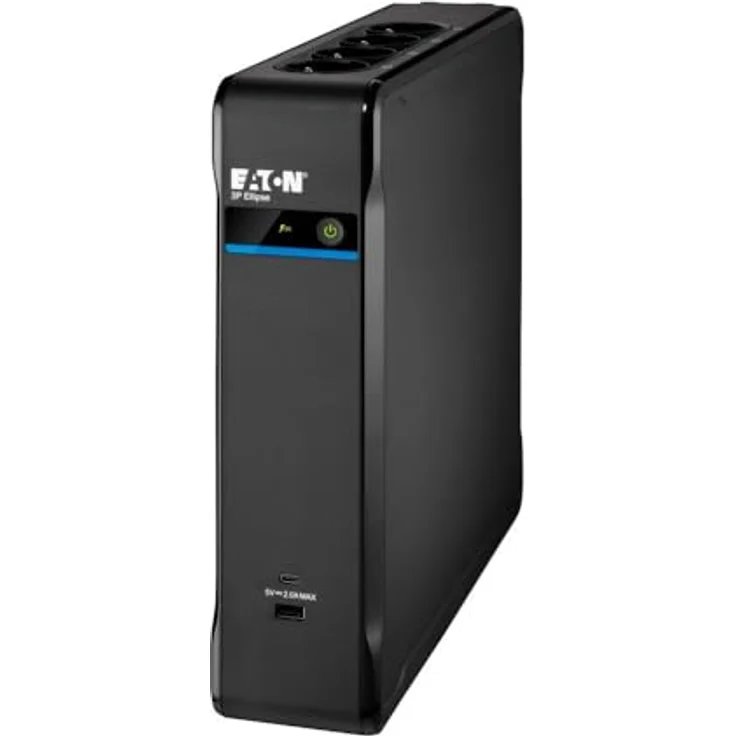 Eaton Ellipse 3P1700UD, Unterbrechungsfreie Stromversorgung 1,7 kVA, 1040W, 8 Steckdosen AC, Online-Doppelwandler-Technologie, Schwarz – Bild 4