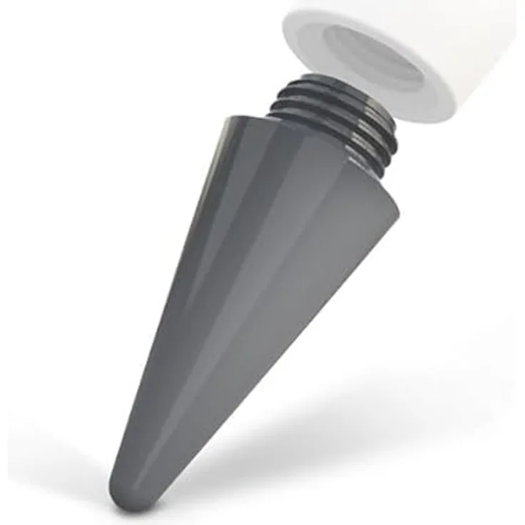 ZAGG Pro Stylus 2, Eingabestift für iPad mit 4 Ersatzspitzen, Grau, kompatibel mit Post 2018 iPad