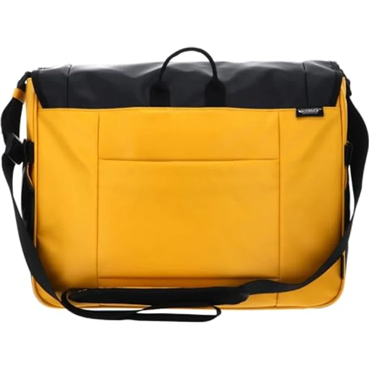 Mandarina Duck Eco Coated Messenger 39 cm, Laptop-Tasche aus 100% Polyester, duck yellow – Bild 3