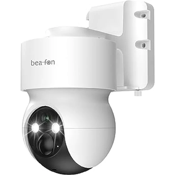 bea-fon/Smart Home/Safer 3S Pro/Überwachungskamera für den Außenbereich / IP65 Schutz gegen Wasser und Staub/steuerbare Outdoor Kamera/weiß/Netzwerk WiFi 2,4G / Android-iOS – Bild 2