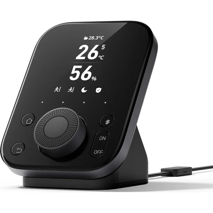 SwitchBot Hub 3, Matter-kompatible Smart Home Zentrale, Schwarz, Steuerung für über 30 Geräte, Echtzeit-Überwachung, integrierte Szenensteuerung