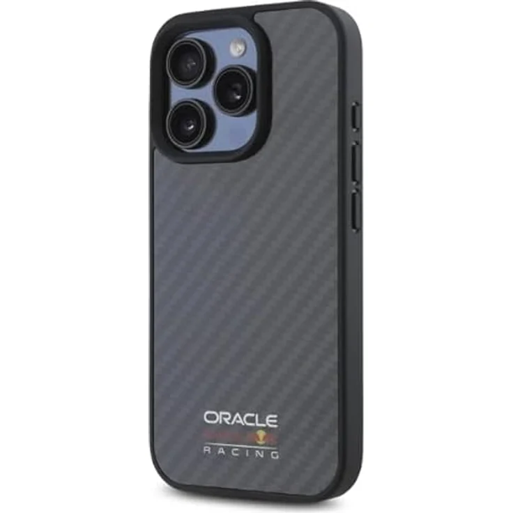 Red Bull RBHMP16L24CFILSK iPhone 16 Pro Hardcase Hülle, Schwarz mit Carbonfaser-Logo und MagSafe-Kompatibilität – Bild 2
