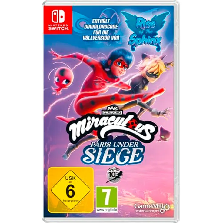 GAMEMILL Miraculous Double Pack - Paris Under Siege/Rise of the Sphinx, Nintendo Switch mit Rise of the Sphinx als Code in Box