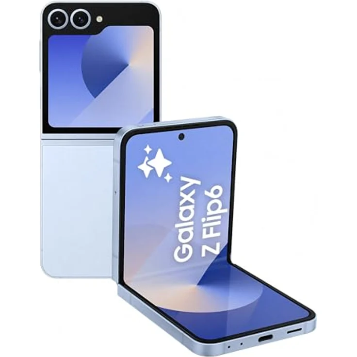 Samsung Galaxy Z Flip 6 AI-Smartphone, 50-MP-Kamera, 256 GB Speicher, Blue – Bild 1