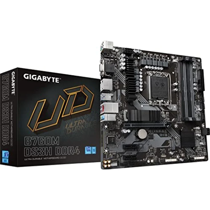 Gigabyte B760M DS3H DDR4 Motherboard Intel B760 LGA 1700 Micro ATX – Bild 1