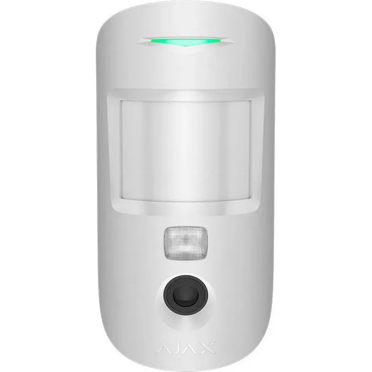 Ajax Bewegungsmelder MotionCam Grade 2 HDR, Weiß, mit integrierter Kamera und HDR-Technologie, Haustierfreundlich bis 50 cm