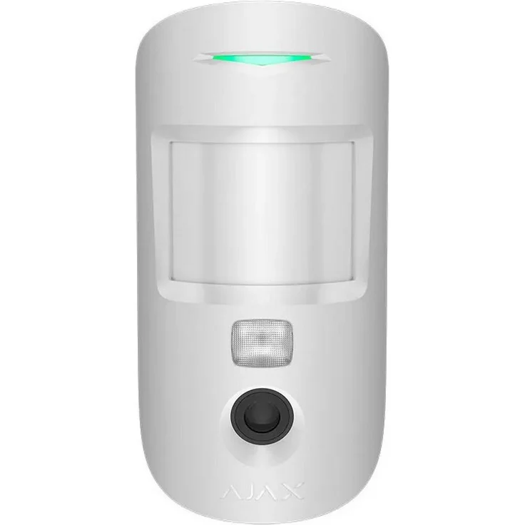 Ajax Bewegungsmelder MotionCam Grade 2 HDR, Weiß, mit integrierter Kamera und HDR-Technologie, Haustierfreundlich bis 50 cm