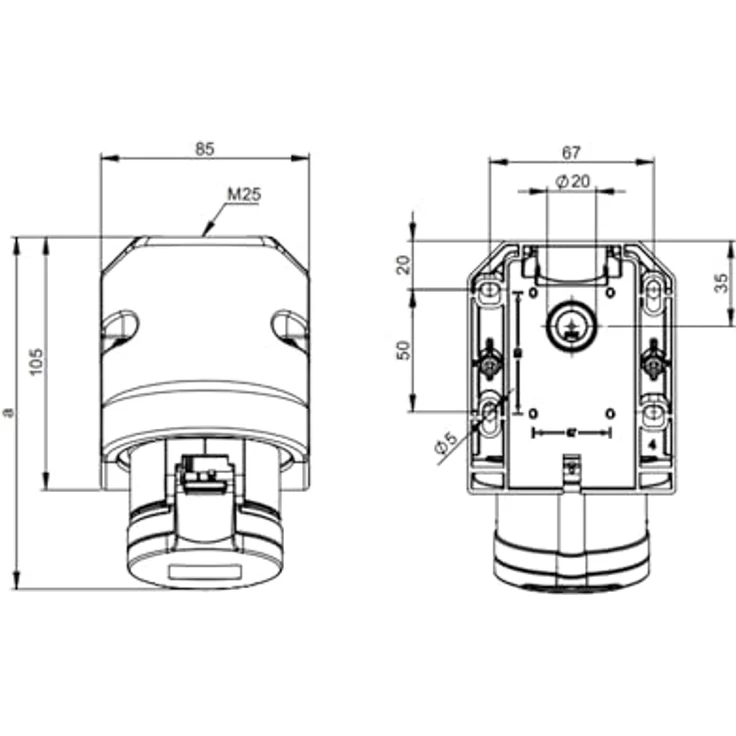 PC-Electric 115-6 E-Wandsteckdose 5polig 16A – Bild 8