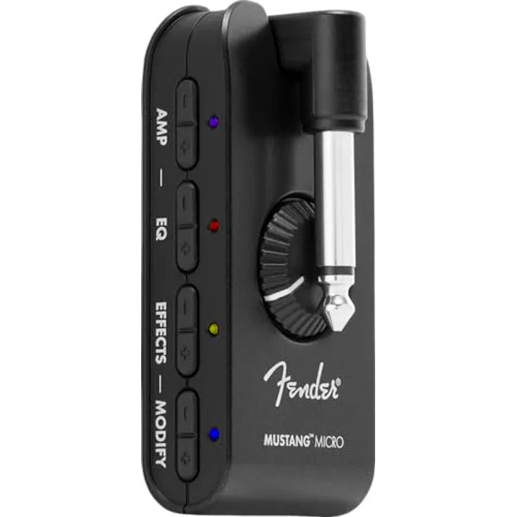 Fender Mustang Micro, Kopfhörerverstärker mit 12 Verstärkersimulationen, Bluetooth 5.0 und integriertem Audio-Interface