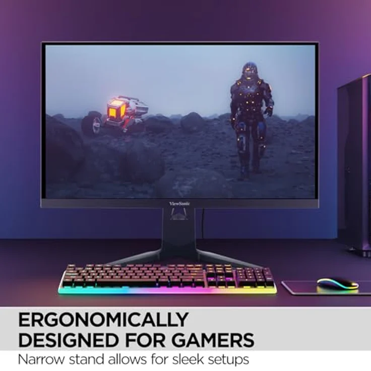ViewSonic XG275D1-4K, 27” dual Mode Gaming Monitor mit FHD @320Hz, 4K @160Hz, USB-C 65W Charging & höhenverstellbarem Standfuß – Bild 4