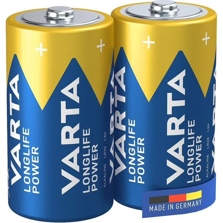 VARTA LONGLIFE Power Batterie, (1.5 V, 2 St), Baby / C / LR14, 1,5 V, Alkali
