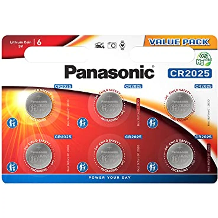 5 Stück Premium Blue Panasonic Batterien im Blister (5X CR2025 CR 2025 DL2025 BR2025 KCR2025 LM2025) 3V Lithium – Bild 2