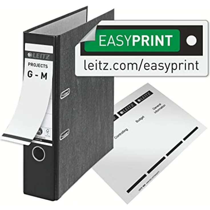 Leitz 1080-50-35 Ordner, A4, breit, Karton, blau – Bild 7