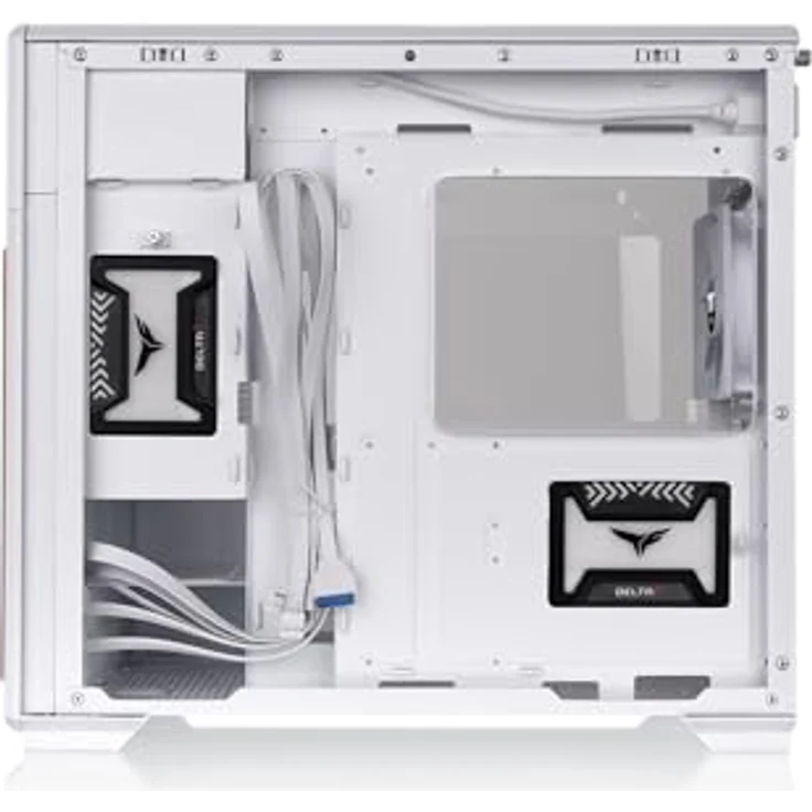 Thermaltake TR300 WS Snow, Mid-Tower PC-Gehäuse mit 3-mm-Tempered Glass, 120mm weißem Lüfter und Power Extension Cord – Bild 5