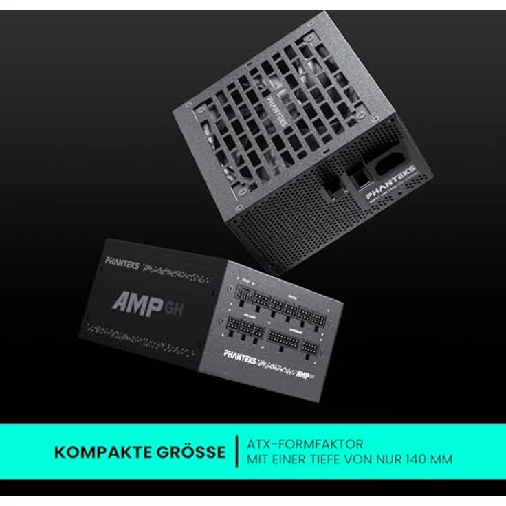 Phanteks AMP GH 750W 80 Plus Gold Netzteil, PCIe 5.1, ATX 3.1-750 Watt, schwarz – Bild 2
