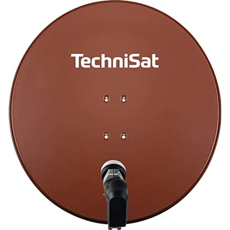 TechniSat SATMAN 850 PLUS - Satellitenschüssel mit LNB (85 cm Sat Anlage mit Masthalterung und 40mm Universal-Quattro-LNB, Multischalter wird benötigt) rot – Bild 4