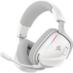 Corsair Void v2, Drahtloses Gaming-Headset mit Bluetooth, Dolby Atmos, 70 Stunden Akkulaufzeit, Duale Wireless, Weiß