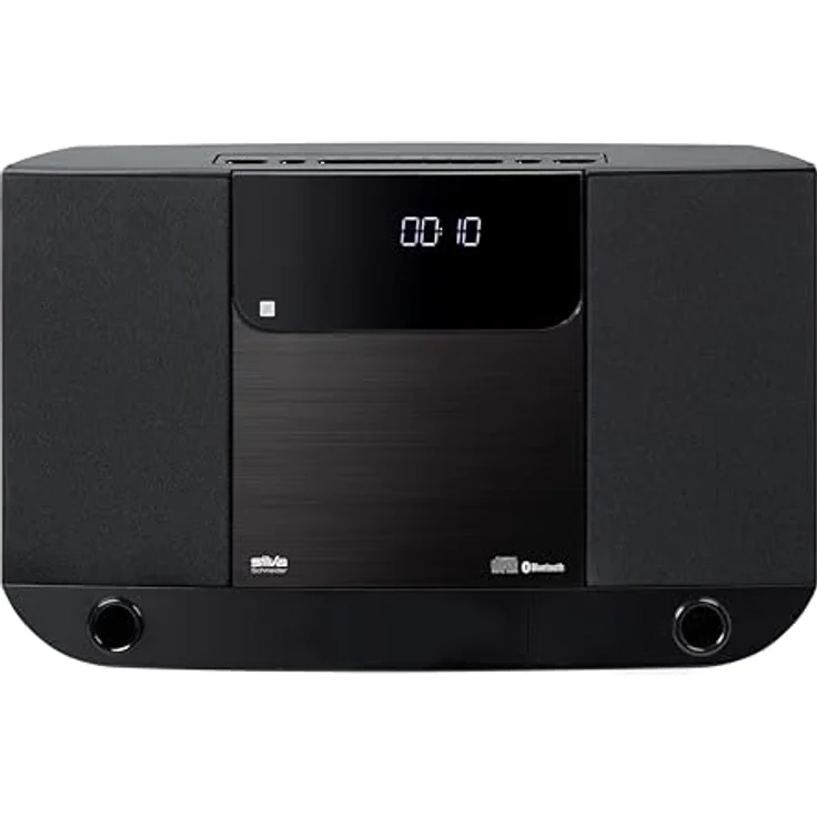 Silva Schneider SMV 800 BT, Vertikal-Hifi-System mit Bluetooth und UKW-Radio, Schwarz – Bild 1