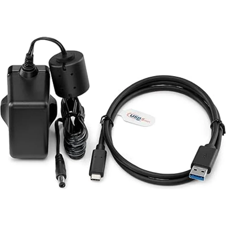 Brother Caricabatterie LK1001CEU Nero, Netzteil für Scanner ADS1300 und ADS1800W mit USB-C-auf-USB-A-Kabel, AC Interno – Bild 3