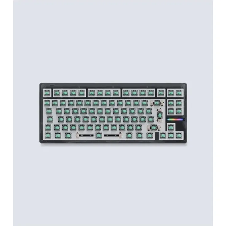 Wooting 80HE - ISO - Gaming Tastatur TKL mit Linearschaltern, 8000 Hz Polling Rate, grau