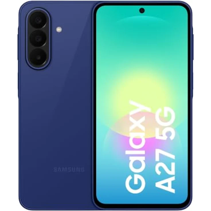 Samsung Galaxy A27, 5G Smartphone mit 256 GB Speicher, 50 MP Dreifach Kamera, 6.7 Zoll FHD+, Blau – Bild 1