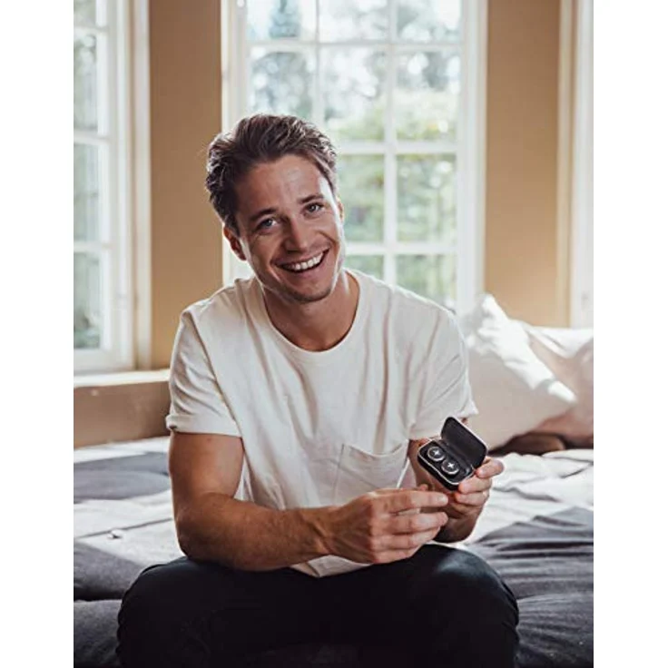 X by Kygo Xellence True Wireless In-Ear-Kopfhörer mit Bluetooth, Noise Cancelling, Schnellladefunktion, Google Assistant, Apple Siri, spritzwassergeschützt, schwarz – Bild 4
