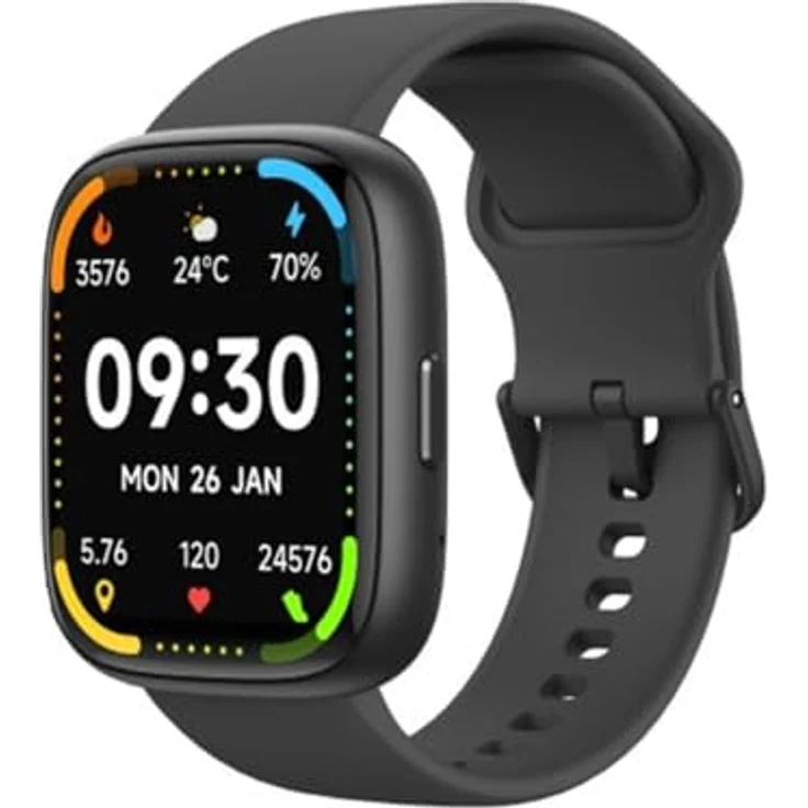 MaxCom Ecowatch 6, Smartwatch mit 4,65 cm (1.83") TFT Touchscreen, 39 g, Elegantes Design, Gesundheitsfunktionen – Bild 1