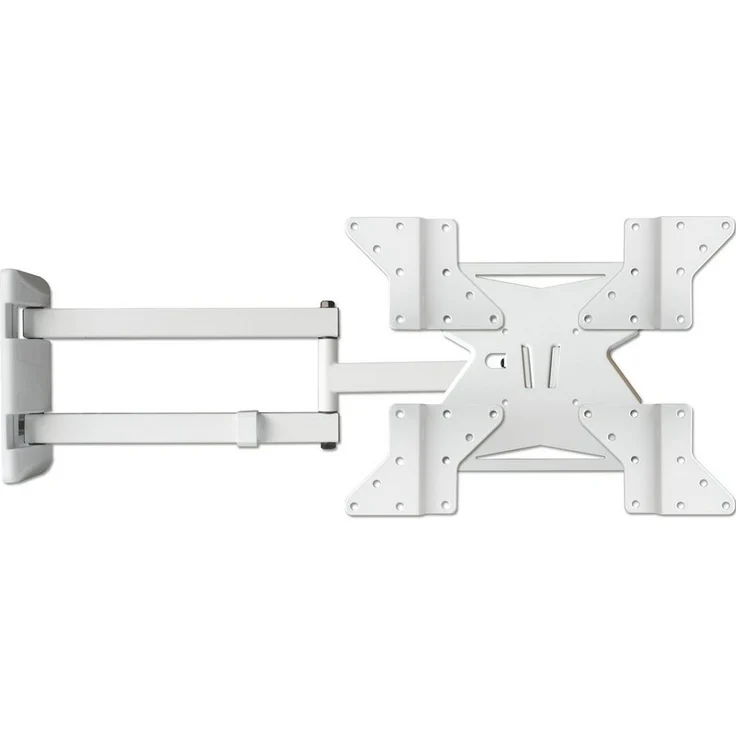 Drall Instruments TV-Wandhalterung S89W-AD7WK, für TVs bis 55 Zoll, VESA 400, ausziehbar bis 60 cm, neigbar und schwenkbar, weiß
