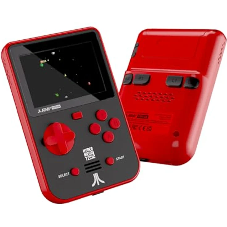 BLAZE EVERCADE ATARI SUPER POCKET, Handheld-Konsole mit 50 vorinstallierten Atari Arcade-Klassikern, rotes Gehäuse, Evercade-kompatibel, 4+ Stunden Akkulaufzeit – Bild 2